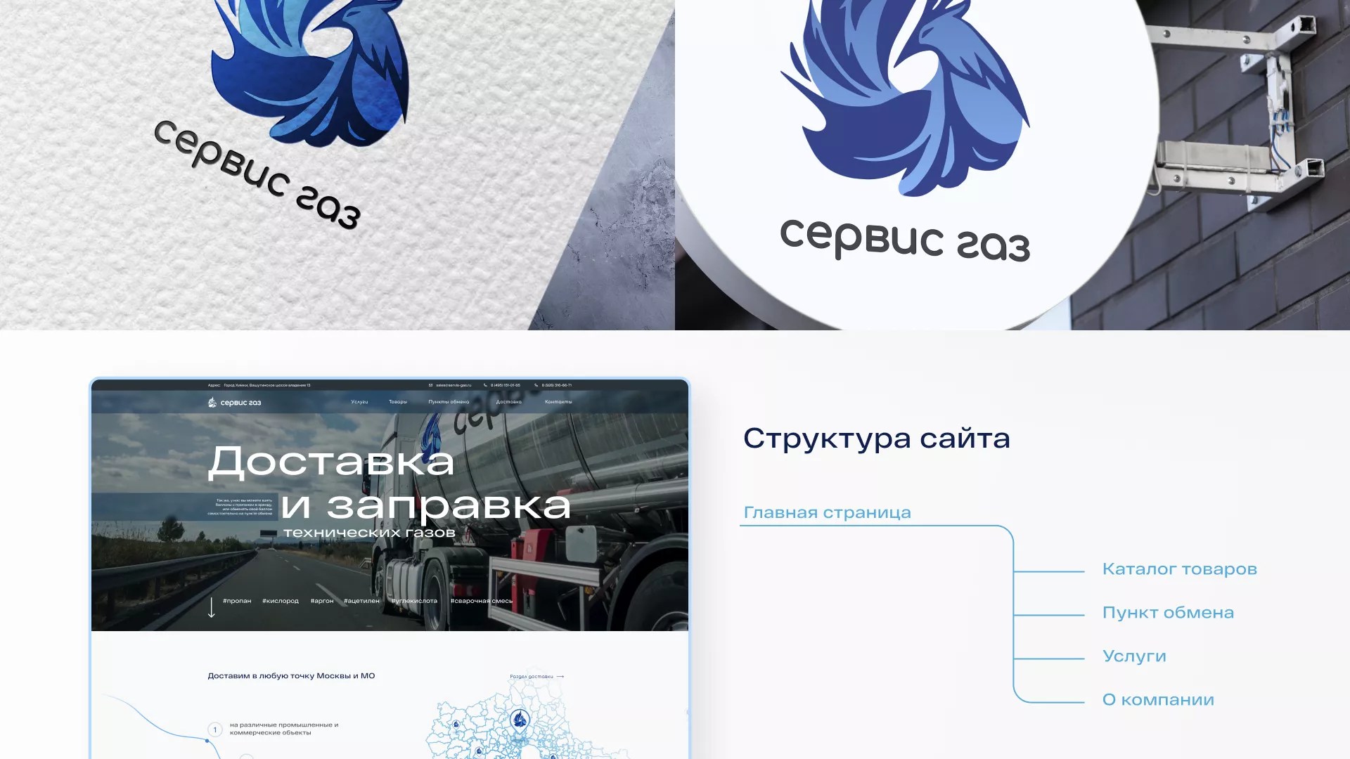 Создание сайта компании «Сервис газ» в Боровске